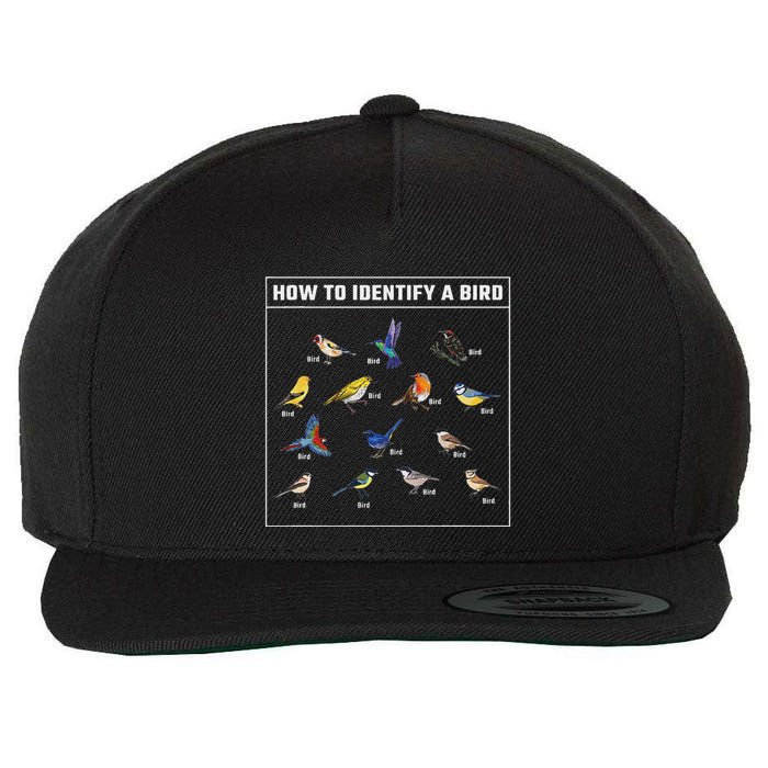Birdwatcher How To Identify A Bird Bird Lover Birder Wool Snapback Cap