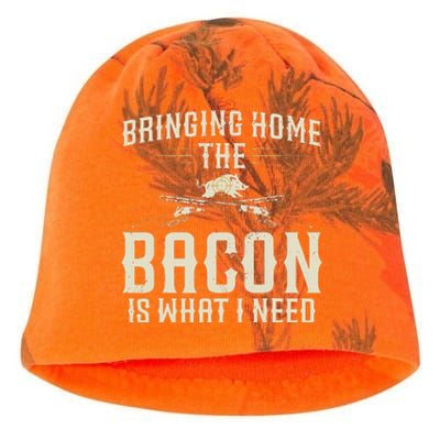 Bringing Home The Bacon Is What I Need Wild Hog Hunter Kati - Camo Knit Beanie