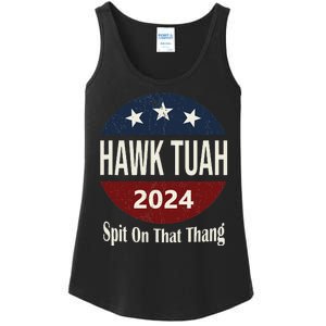 Bold Hawk Tuah Funny Statement Ladies Essential Tank