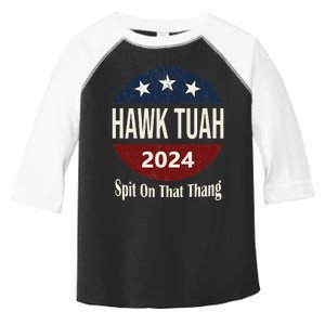 Bold Hawk Tuah Funny Statement Toddler Fine Jersey T-Shirt