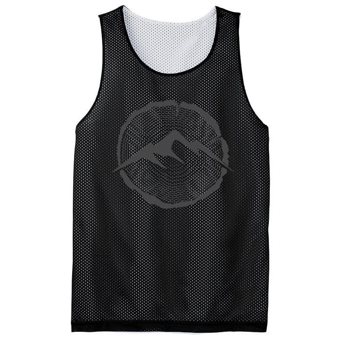 Backpacking Hiking Tree Rings Outdoor Camping Mesh Reversible Basketball Jersey Tank