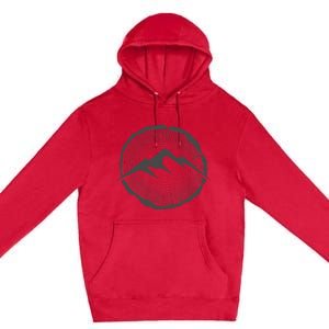 Backpacking Hiking Tree Rings Outdoor Camping Premium Pullover Hoodie