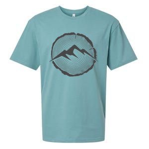 Backpacking Hiking Tree Rings Outdoor Camping Sueded Cloud Jersey T-Shirt