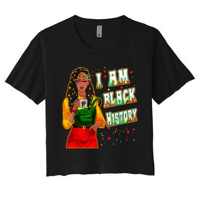 Black History T Shirts For Women Black History Month Decor Women's Crop Top Tee