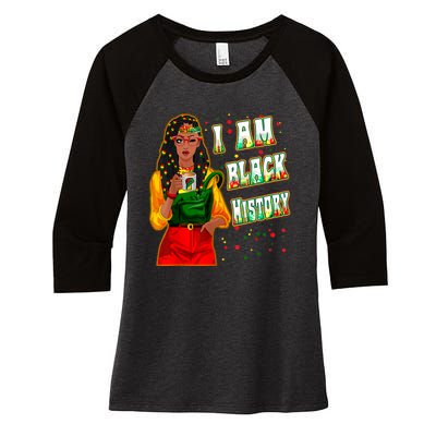 Black History T Shirts For Women Black History Month Decor Women's Tri-Blend 3/4-Sleeve Raglan Shirt