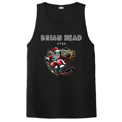 Brian Head Utah Cool Snowboard Christmas Santa Cool Gift PosiCharge Competitor Tank