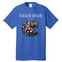 Brian Head Utah Cool Snowboard Christmas Santa Cool Gift Tall T-Shirt