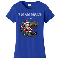 Brian Head Utah Cool Snowboard Christmas Santa Cool Gift Women's T-Shirt