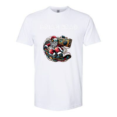 Brian Head Utah Cool Snowboard Christmas Santa Cool Gift Softstyle CVC T-Shirt