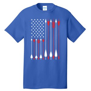 Bow Hunting Usa American Flag Archery Cute Gift Bow Hunter Tall T-Shirt