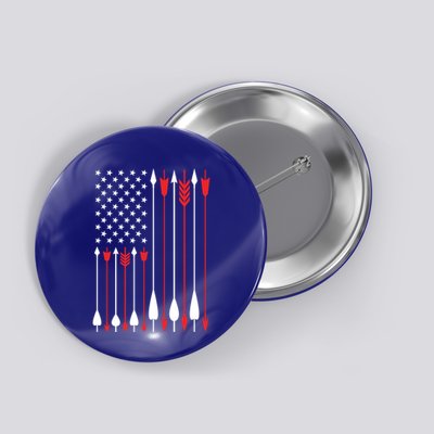 Bow Hunting Usa American Flag Archery Cute Gift Bow Hunter Button