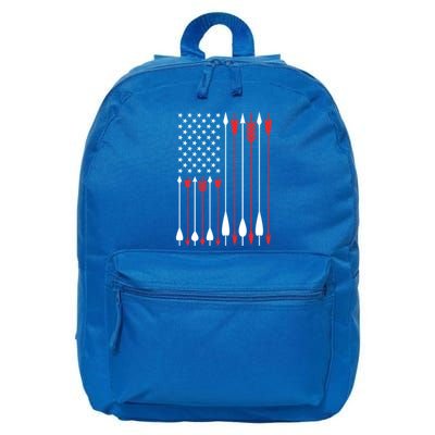 Bow Hunting Usa American Flag Archery Cute Gift Bow Hunter 16 in Basic Backpack