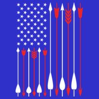 Bow Hunting Usa American Flag Archery Cute Gift Bow Hunter Infant Baby Jersey Bodysuit