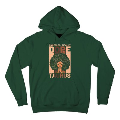 Black History Unapologetically Dope Taurus Melanin Horoscope Hoodie