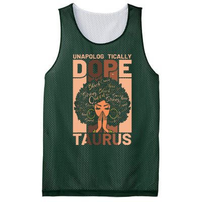 Black History Unapologetically Dope Taurus Melanin Horoscope Mesh Reversible Basketball Jersey Tank