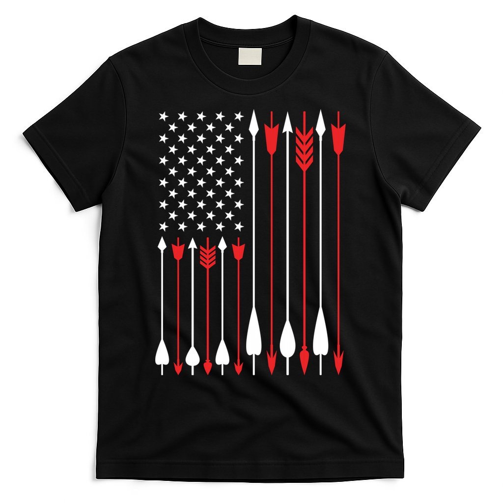 Bow Hunting USA American Flag Archery Hoodie Bow Hunter T-Shirt
