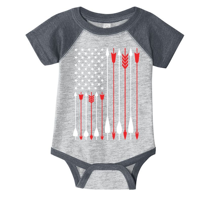 Bow Hunting USA American Flag Archery Hoodie Bow Hunter Infant Baby Jersey Bodysuit
