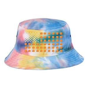 Burger Hamburger Usa American Flag 4th Of July Meaningful Gift Tie Dye Newport Bucket Hat