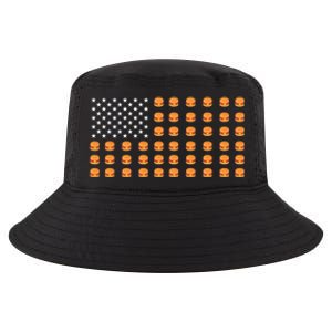 Burger Hamburger Usa American Flag 4th Of July Meaningful Gift Cool Comfort Performance Bucket Hat