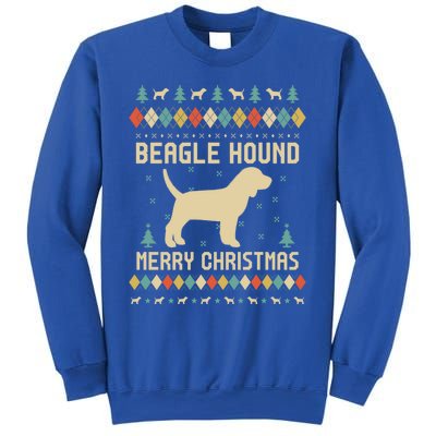 Beagle Hound Ugly Christmas Sweater Vinatge Retro Gift Sweatshirt