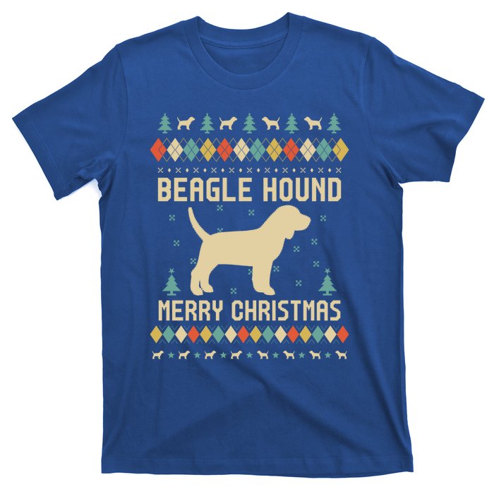 Beagle Hound Ugly Christmas Sweater Vinatge Retro Gift T-Shirt