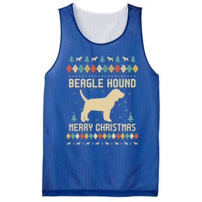 Beagle Hound Ugly Christmas Sweater Vinatge Retro Gift Mesh Reversible Basketball Jersey Tank