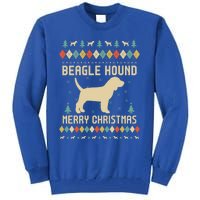 Beagle Hound Ugly Christmas Sweater Vinatge Retro Gift Tall Sweatshirt