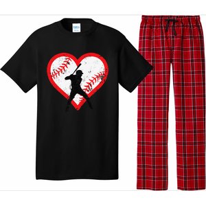 Baseball Heart Valentine's Day Gifts Cutens Pajama Set