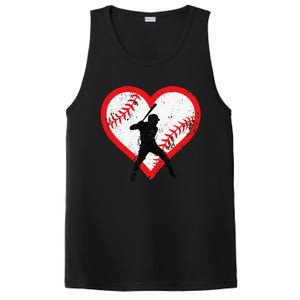 Baseball Heart Valentine's Day Gifts Cutens PosiCharge Competitor Tank