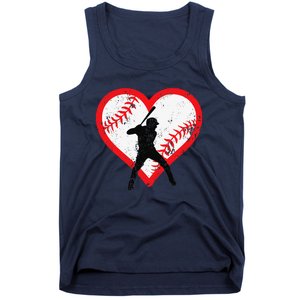 Baseball Heart Valentine's Day Gifts Cutens Tank Top