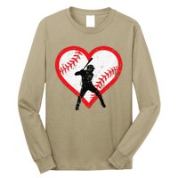 Baseball Heart Valentine's Day Gifts Cutens Long Sleeve Shirt