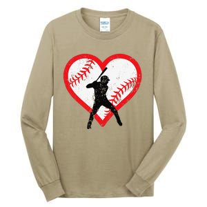 Baseball Heart Valentine's Day Gifts Cutens Tall Long Sleeve T-Shirt