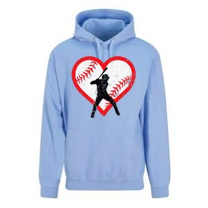 Baseball Heart Valentine's Day Gifts Cutens Unisex Surf Hoodie