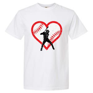 Baseball Heart Valentine's Day Gifts Cutens Garment-Dyed Heavyweight T-Shirt