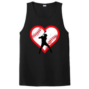 Baseball Heart Valentine's Day Gifts Teen PosiCharge Competitor Tank