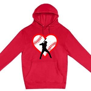 Baseball Heart Valentine's Day Gifts Teen Premium Pullover Hoodie