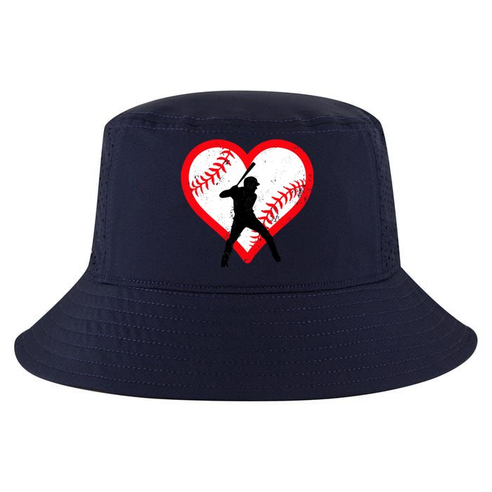 Baseball Heart Valentine's Day Gifts Teen Cool Comfort Performance Bucket Hat