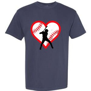 Baseball Heart Valentine's Day Gifts Teen Garment-Dyed Heavyweight T-Shirt