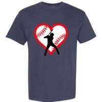 Baseball Heart Valentine's Day Gifts Teen Garment-Dyed Heavyweight T-Shirt