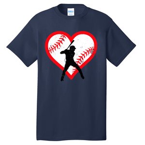 Baseball Heart Valentine's Day Gifts Teen Tall T-Shirt