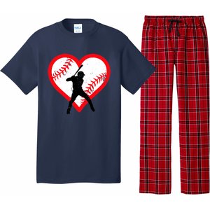 Baseball Heart Valentine's Day Gifts Teen Pajama Set