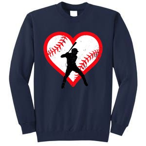 Baseball Heart Valentine's Day Gifts Teen Tall Sweatshirt