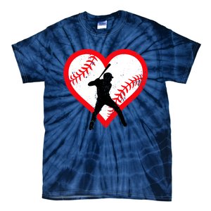 Baseball Heart Valentine's Day Gifts Teen Tie-Dye T-Shirt