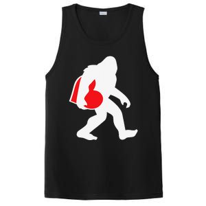 Bigfoot Heart Valentine's Day, Cute Anniversary Gift PosiCharge Competitor Tank