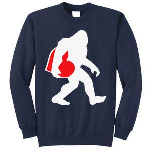 Bigfoot Heart Valentine's Day, Cute Anniversary Gift Sweatshirt