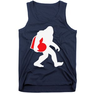 Bigfoot Heart Valentine's Day, Cute Anniversary Gift Tank Top