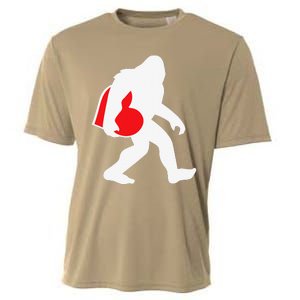 Bigfoot Heart Valentine's Day, Cute Anniversary Gift Cooling Performance Crew T-Shirt