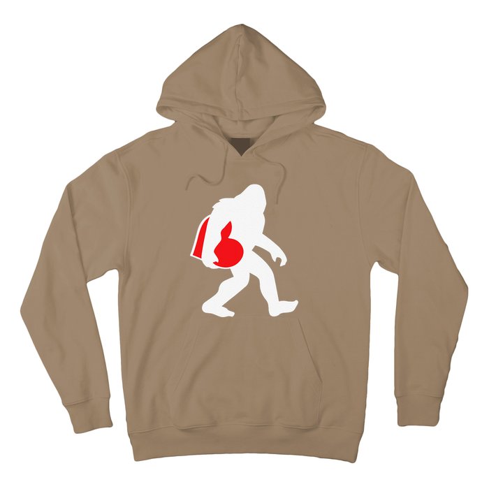 Bigfoot Heart Valentine's Day, Cute Anniversary Gift Hoodie