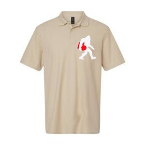 Bigfoot Heart Valentine's Day, Cute Anniversary Gift Softstyle Adult Sport Polo