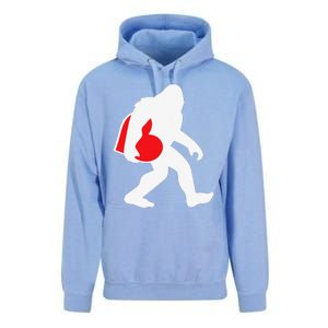 Bigfoot Heart Valentine's Day, Cute Anniversary Gift Unisex Surf Hoodie